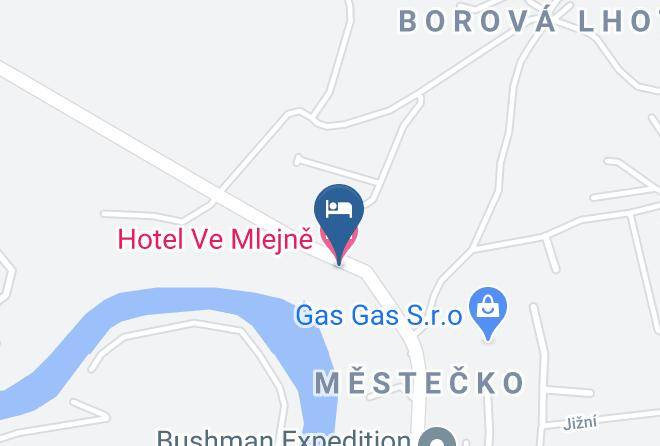 Benesov - Hotel Ve Mlejne Maps