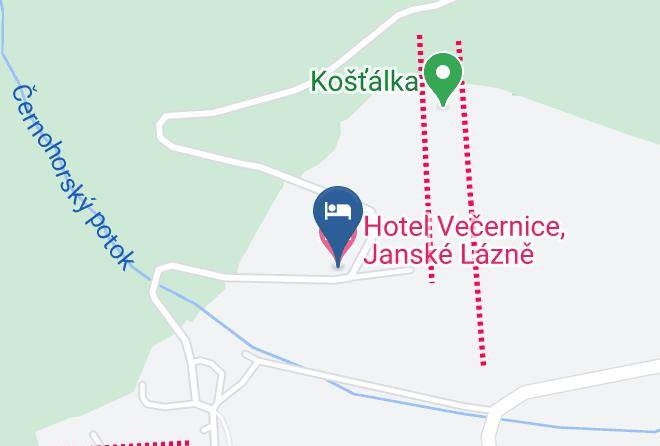 Trutnov - Hotel Vecernice Janske Lazne Maps