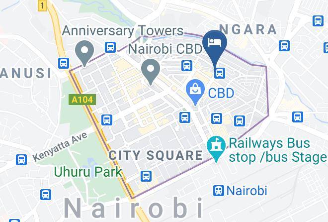 Nairobi - Hotel Veecam Maps