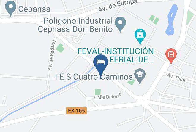 Badajoz - Hotel Vegas Altas Maps