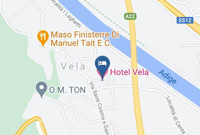 Trento - Hotel Vela Maps