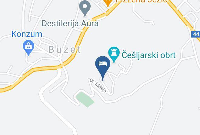 Buzet - Hotel Vela Vrata Maps