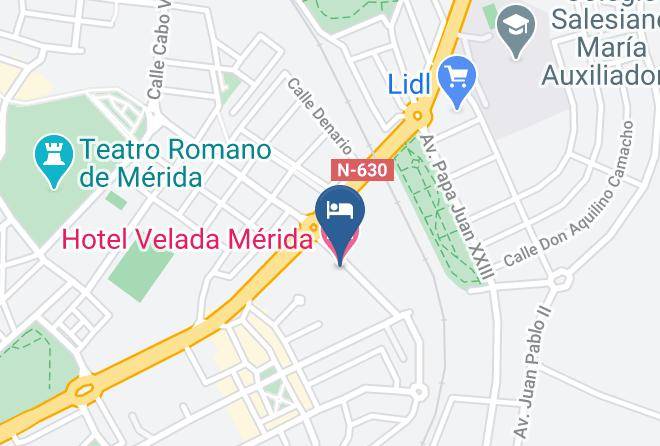 Badajoz - Hotel Velada Merida Maps