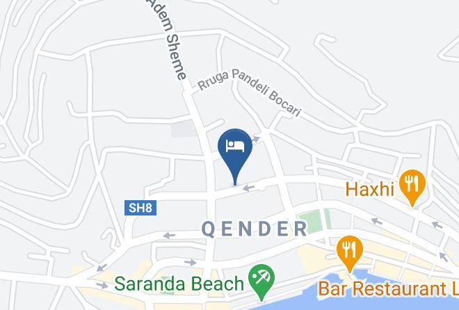Saranda - Hotel Veli Maps