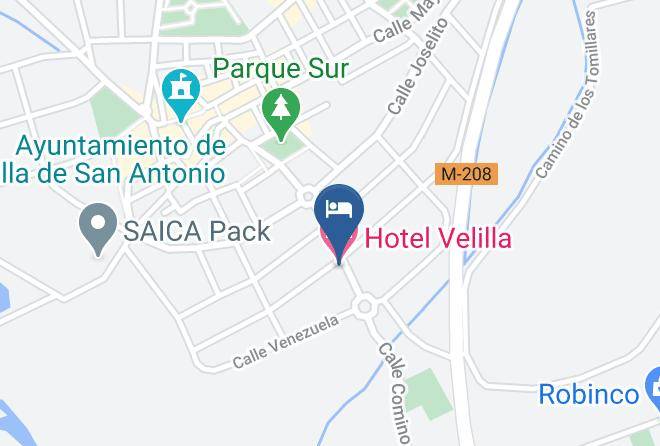 Madrid - Hotel Velilla Maps
