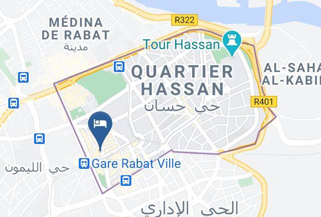 Rabat - Hotel Velleda Maps