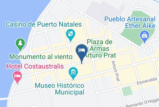 Ultima Esperanza Province - Hotel Vendaval Maps