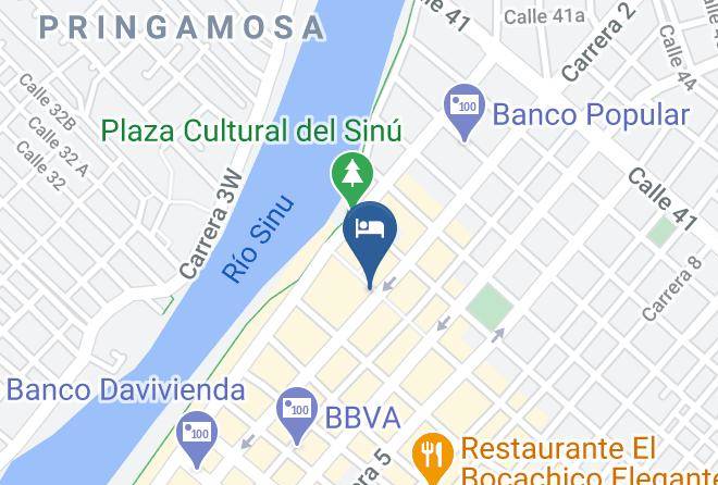 Monteria - Hotel Venecia Central Maps