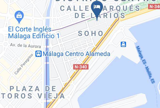 Hotel Venecia Malaga Map