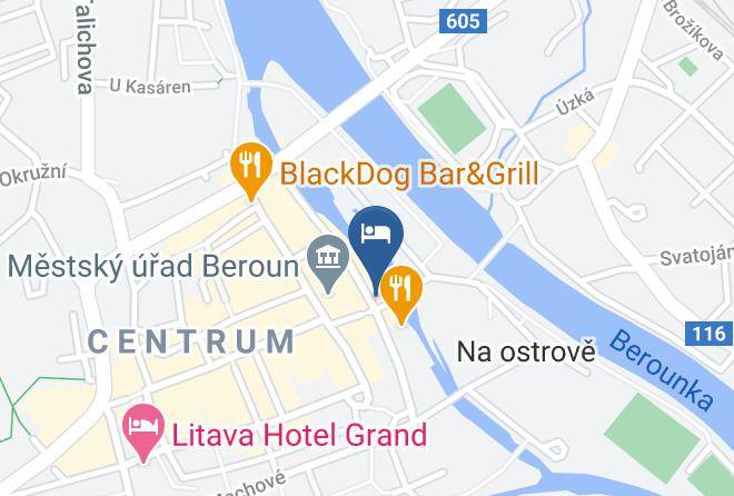 Beroun - Hotel Venedik Maps