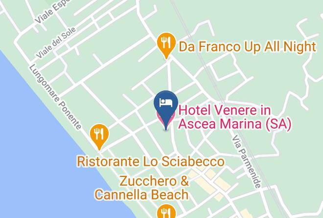 Hotel Venere In Ascea Marina Map