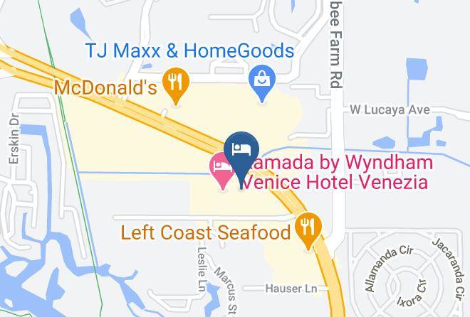 Sarasota - Hotel Venezia Restaurant & Bar Maps