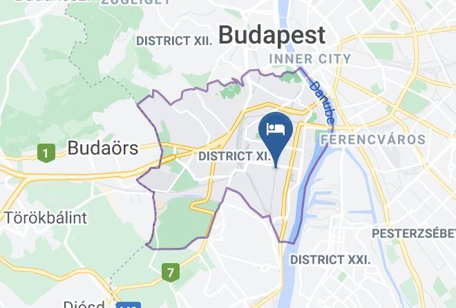 Budapest 11 Kerulet - Hotel Ventura Maps