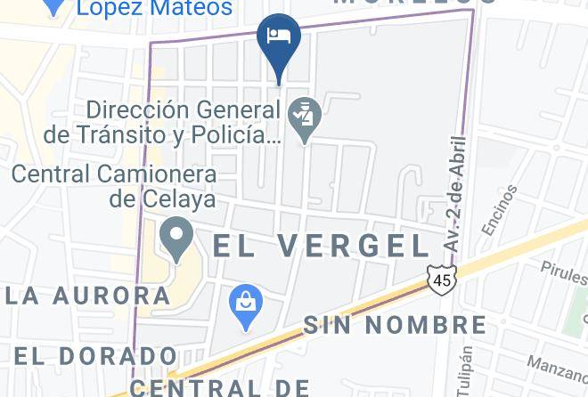 Celaya - Hotel Vergel Celaya Maps