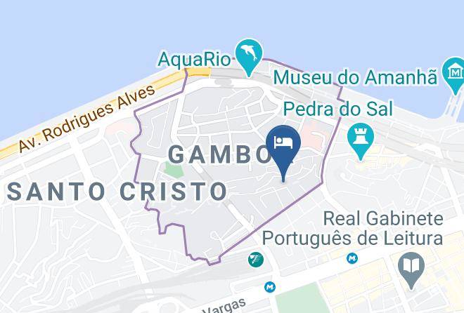 Rio De Janeiro Gamboa - Hotel Verlaine Maps