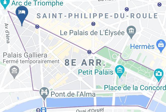 Paris - Hotel Vernet Champs Elysees Maps