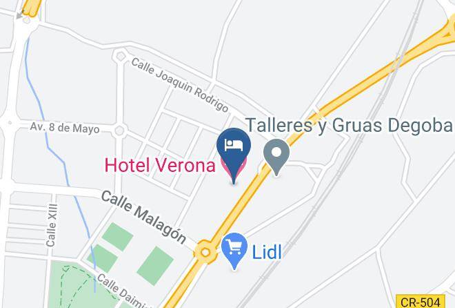 Ciudad Real - Hotel Verona Maps