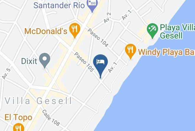 Villa Gesell - Hotel Verona Maps