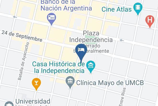 Tucuman City - Hotel Versailles Maps