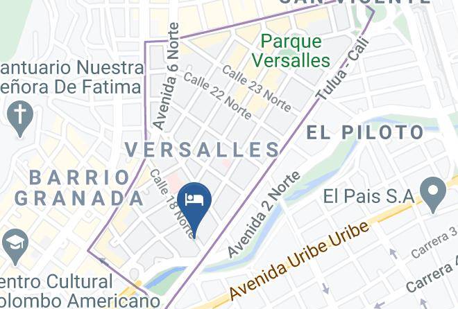 Cali - Hotel Versalles Internacional Maps