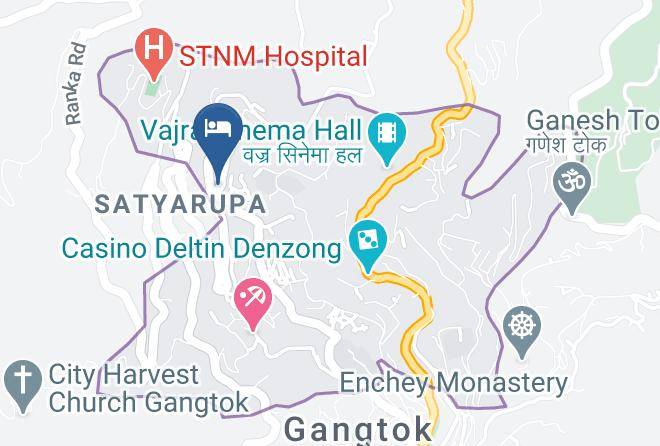 Gangtok - Hotel Versay Regency Maps
