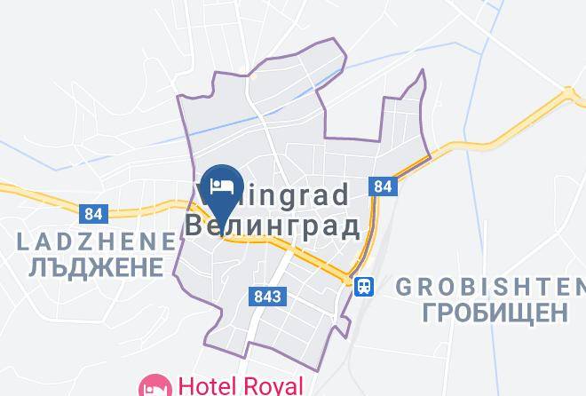 Velingrad - Hotel Vesinel Maps