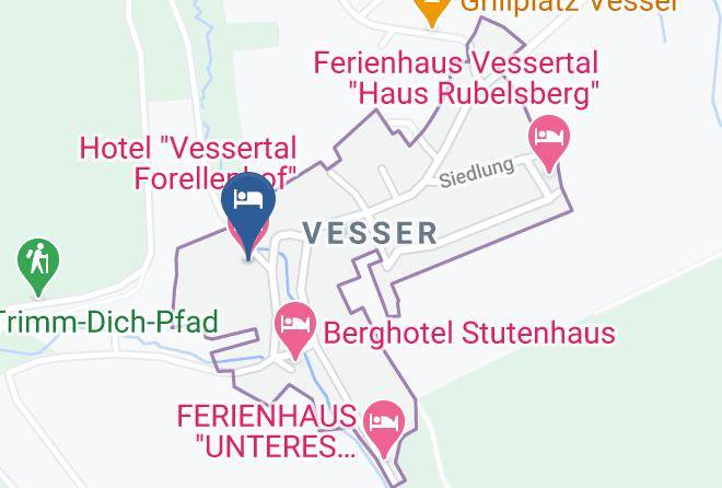 Hotel Vessertal Forellenhof Map