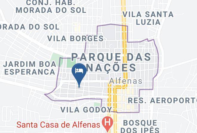 Alfenas - Hotel Vesuvio Maps