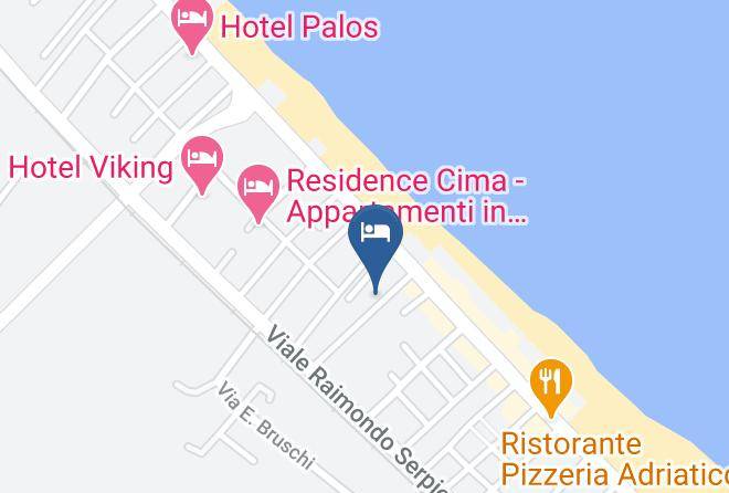 Rimini - Hotel Vevey Maps