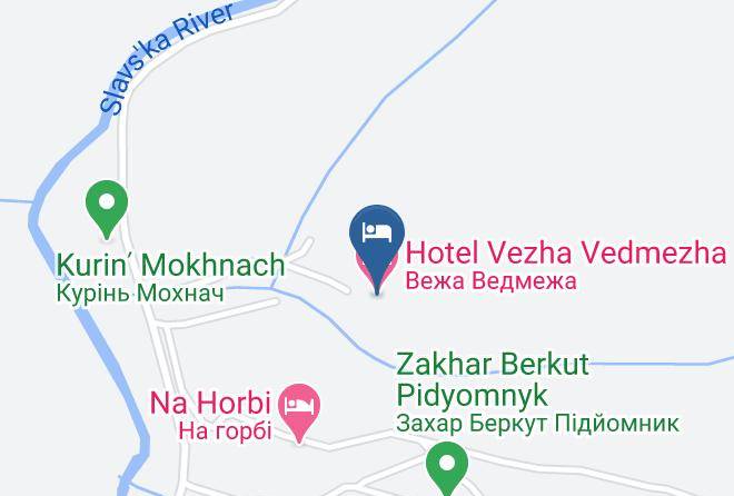 Skole Raion - Hotel Vezha Vedmezha Maps