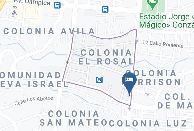 San Salvador - Hotel Via Luz Maps