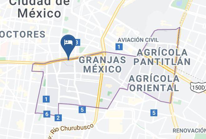 Iztacalco - Hotel Viaducto Maps