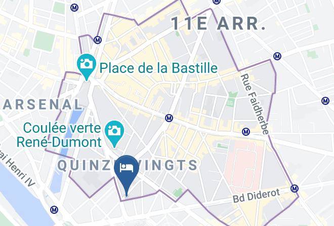 Paris - Hotel Viator Paris Gare De Lyon Maps