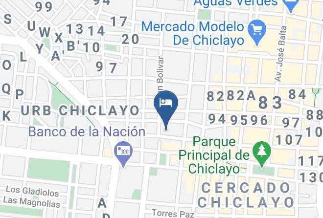 Chiclayo - Hotel Vicente De La Vega Maps