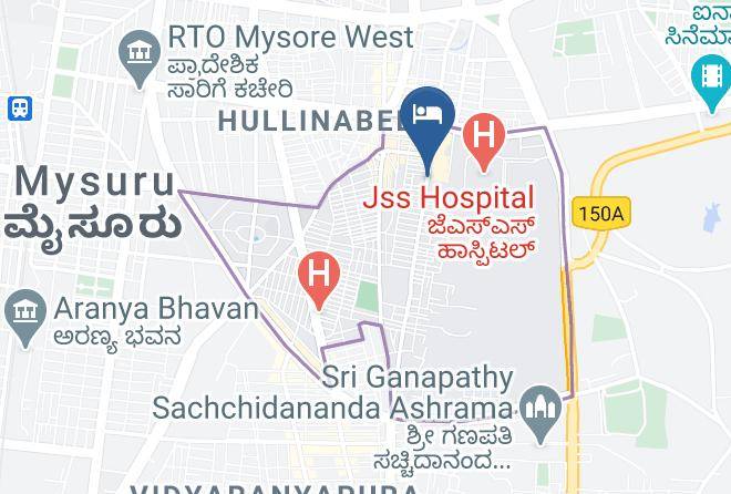 Mysore - Hotel Viceroy Comforts Maps