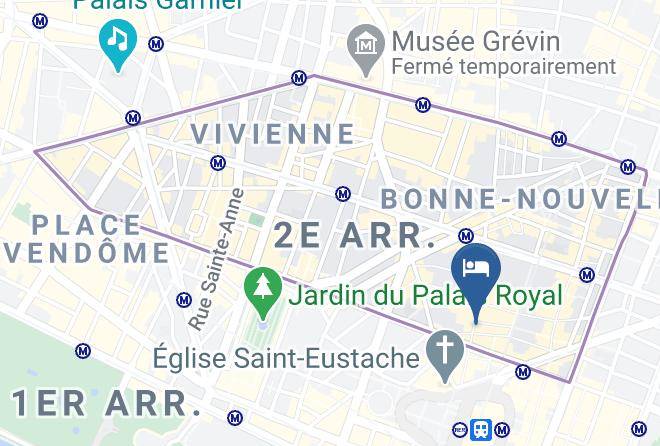 Hotel Victoires Opera Map