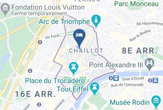 Paris - Hotel Victor Hugo Paris Kleber Maps