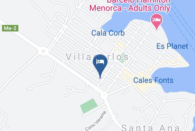 Hotel Victori Menorca Map