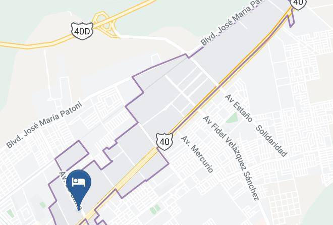 Durango Ciudad Industrial - Hotel Victoria Express Maps