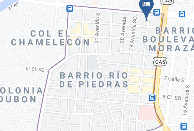 San Pedro Sula - Hotel Victoria Express Maps