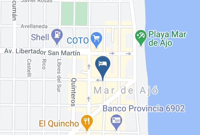 Mar Del Tuyu - Hotel Victoria Maps