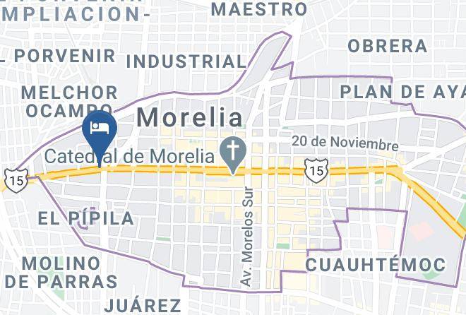 Morelia - Hotel Victoria Morelia Maps