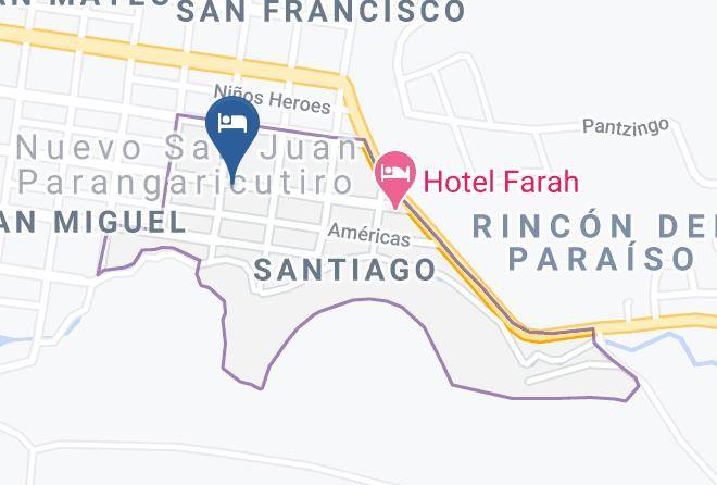 Nuevo Parangaricutiro - Hotel Victoria Maps
