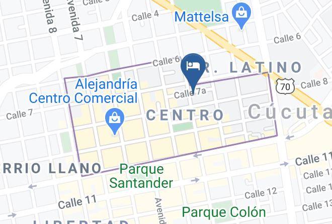 Cucuta - Hotel Victoria Plaza Millenium Maps