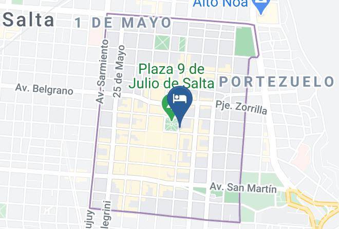 Salta - Hotel Victoria Plaza Maps