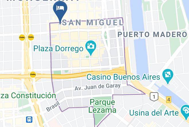 Buenos Aires - Hotel Victoria Tango Maps