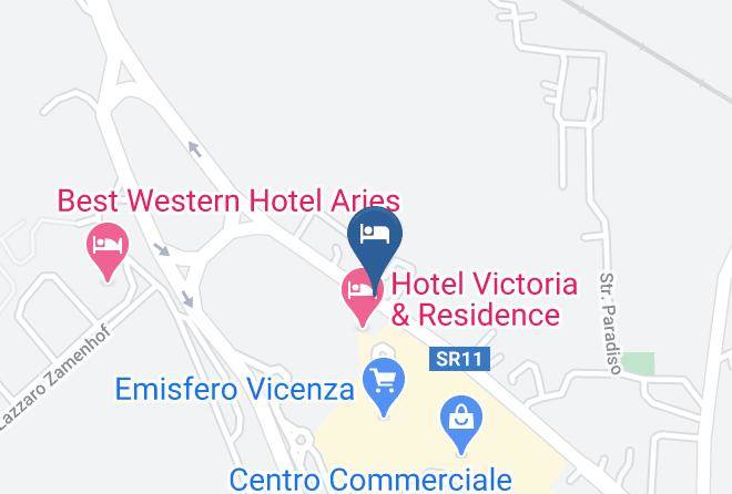 Vicenza - Hotel Victoria & Residence Maps