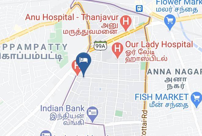 Thanjavur - Hotel Victoriyah Maps