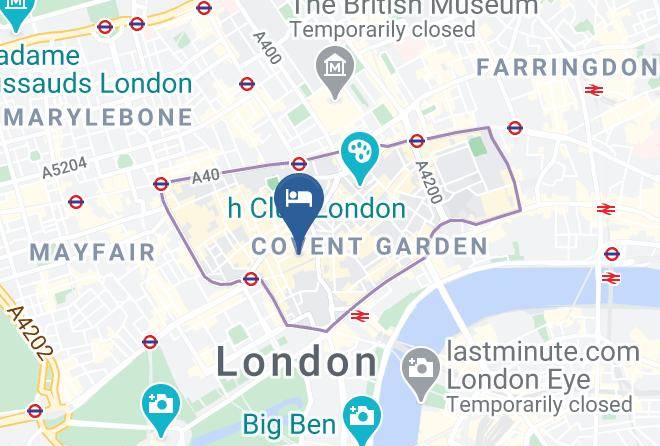 London - Victory House Hotel London Maps