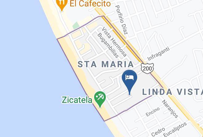 Santa Mariaotepec - Hotel Vidamar Maps